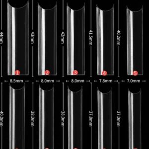 XXL  NON C- CURVE SQUARE NAIL TIPS